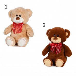 Мягкая игрушка – Мишутка Добряк, 20 см, звук (MaxiToys, MP-HH- B29140E)